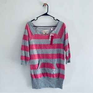 Energie pink striped shirt